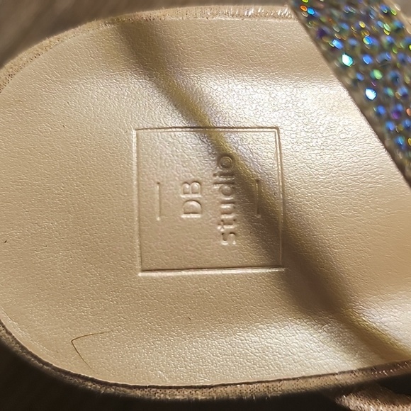 Womens DB Studio Elegant Glitzy Strappy Sandal Heels Sz 7 - Picture 3 of 6